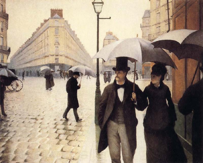 Gustave Caillebotte A Rainy Day Spain oil painting art